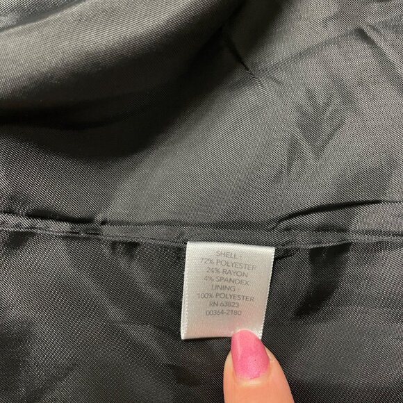 CHRISTOPHER & BANKS JACKET FULL ZIP BUSINESS CASUAL TAN BLACK NEUTRAL SIZE M - Picture 6 of 9